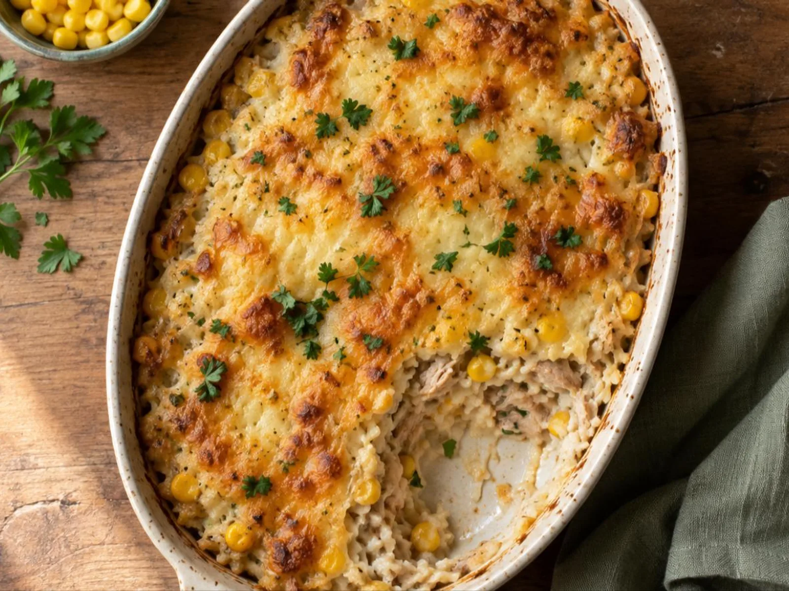 Arroz de forno com atum
