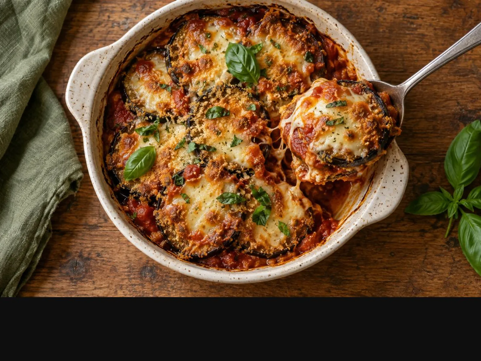 Berinjela à parmegiana na air fryer