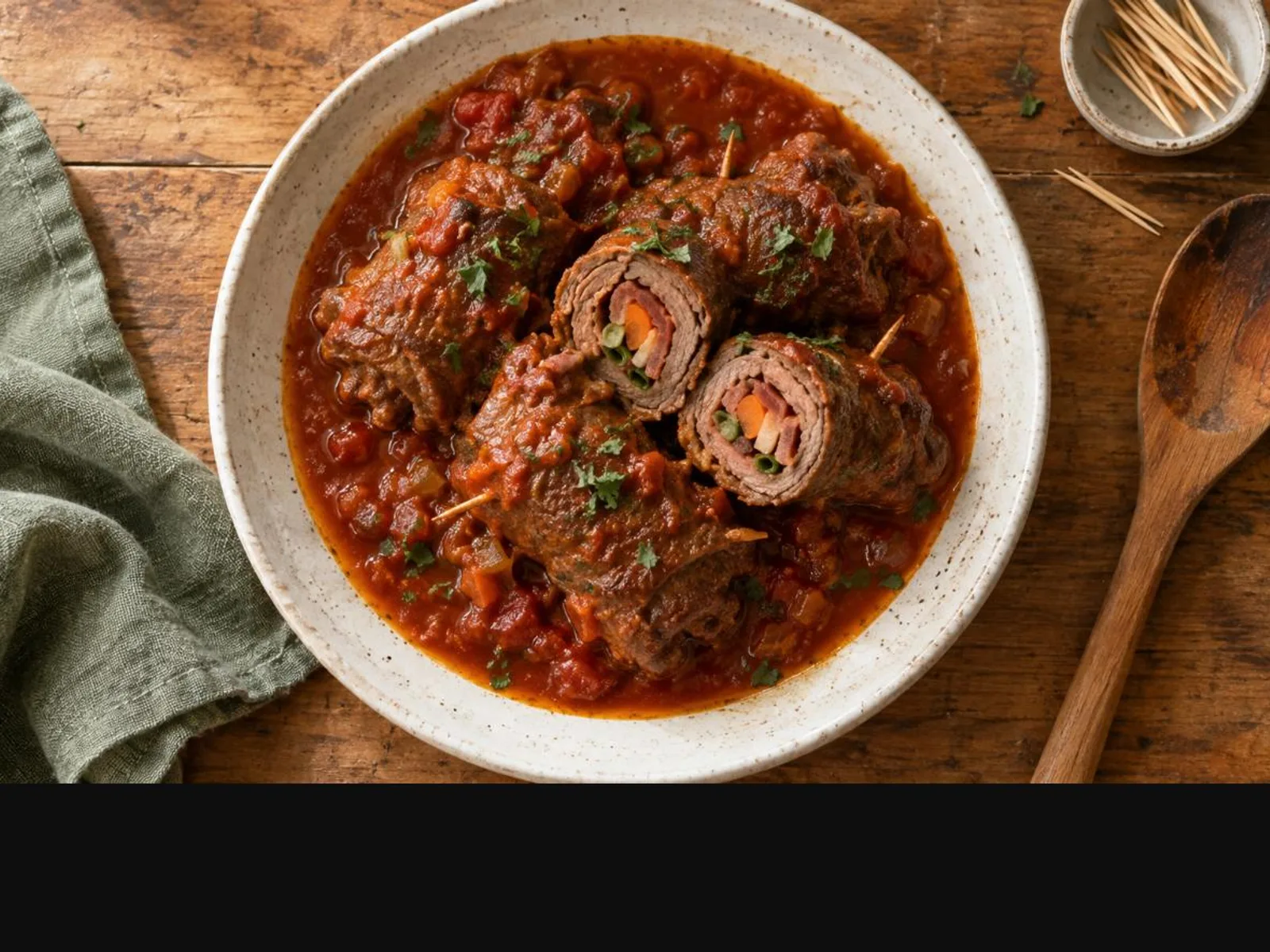 Bife à rolê de panela