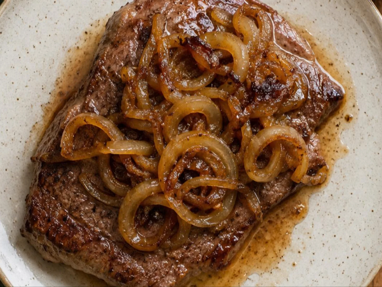 Bife acebolado
