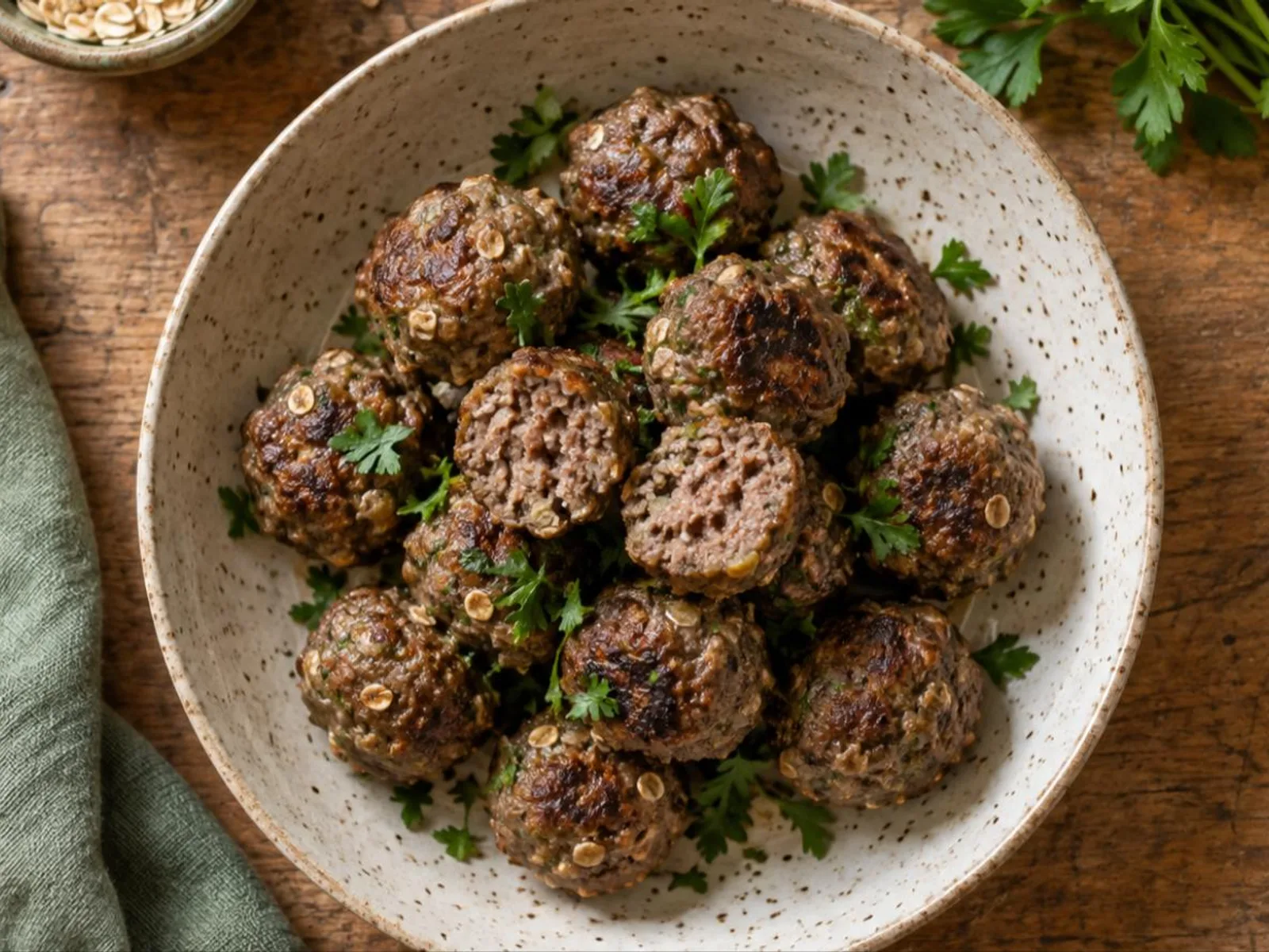Bolinho de carne na air fryer