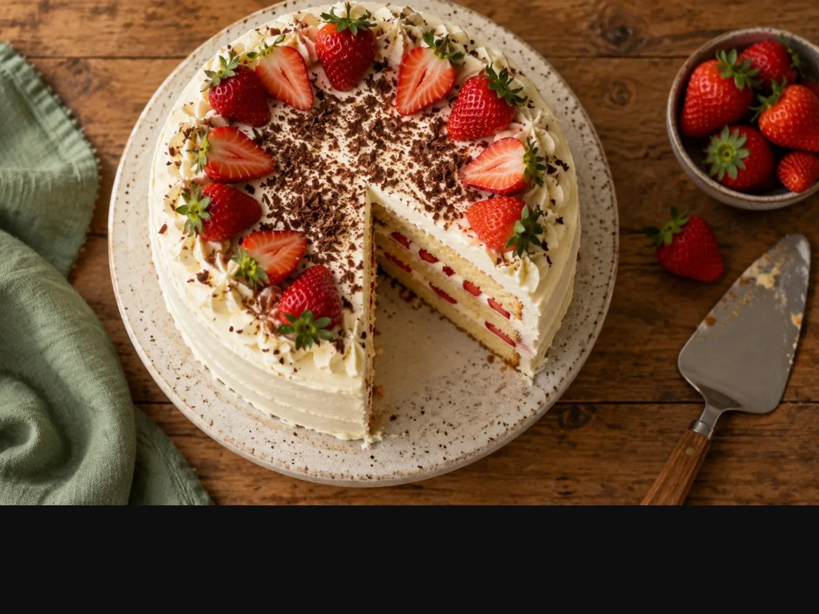 Bolo de aniversário com chantilly