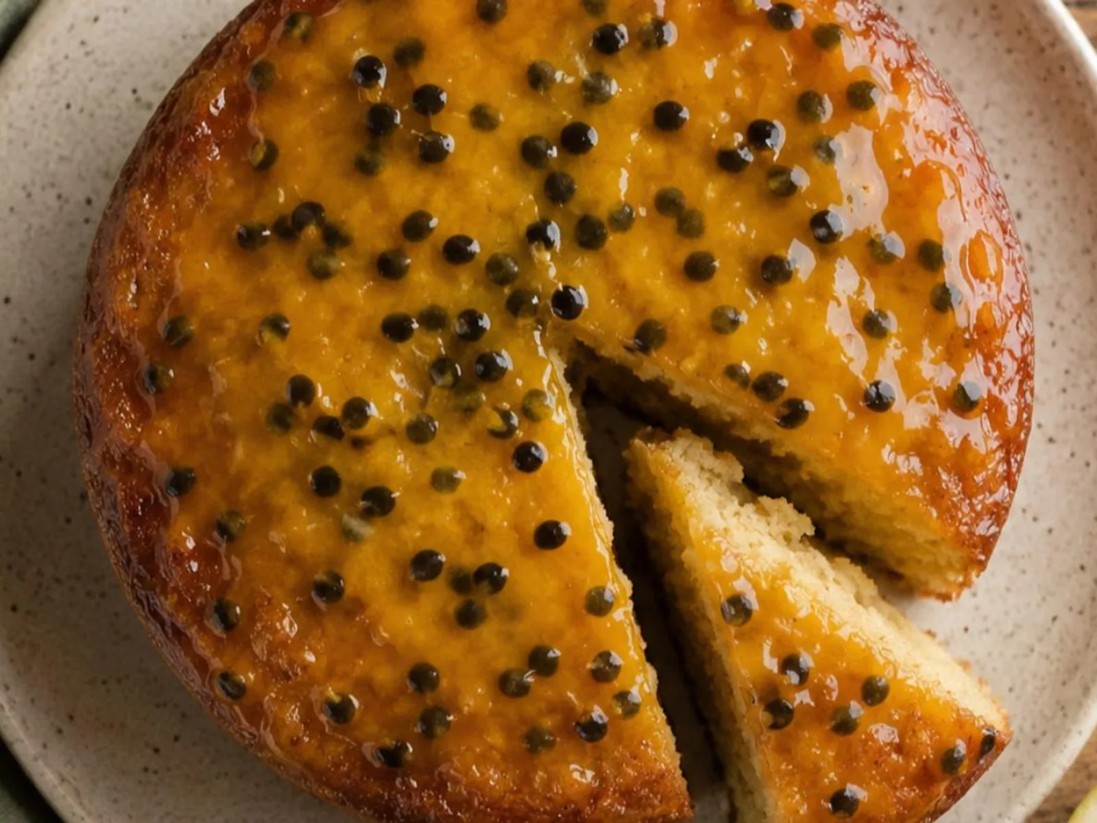 Bolo de maracujá