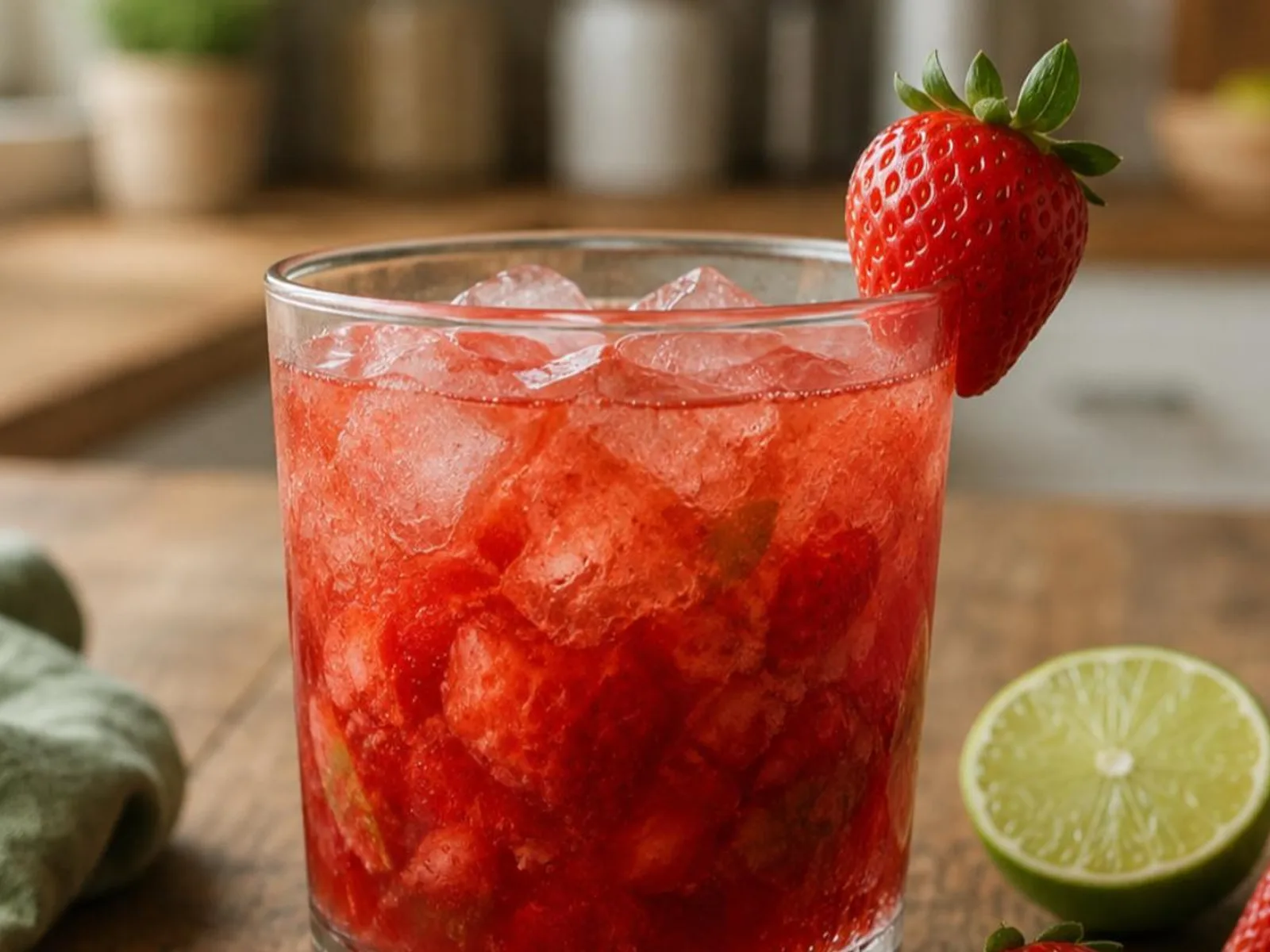Caipiroska de morango