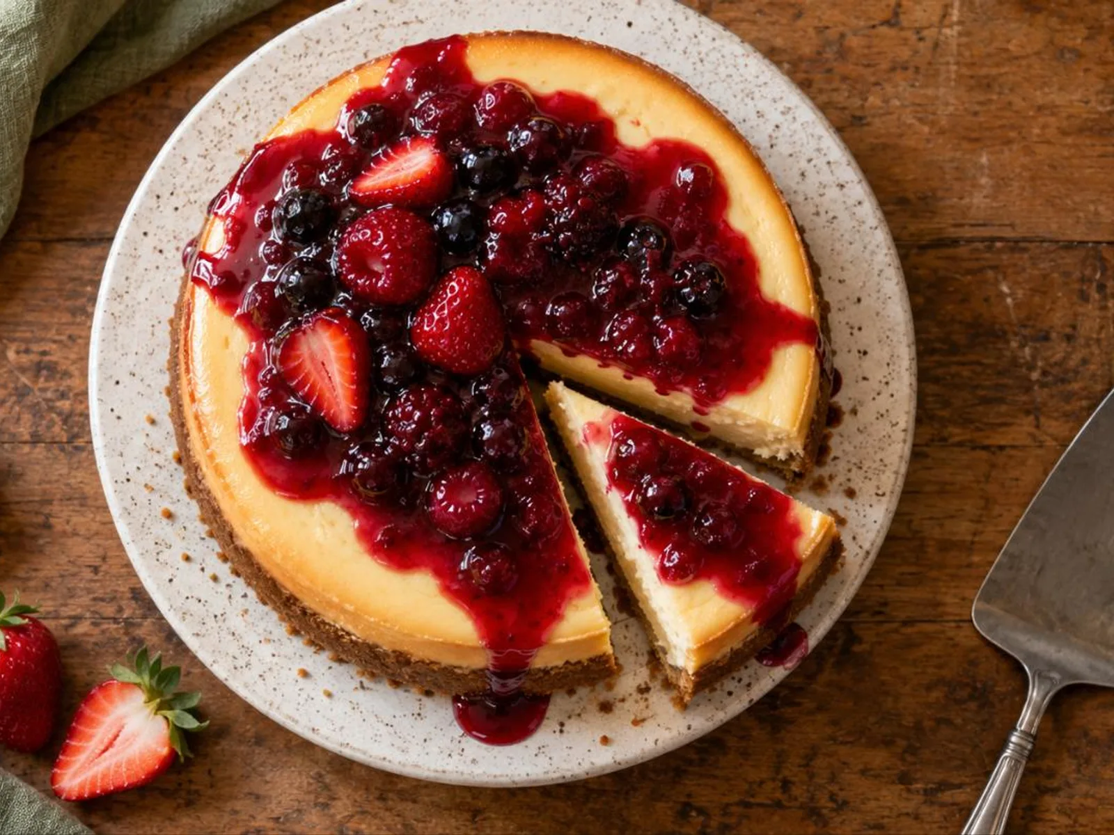 Cheesecake de frutas vermelhas
