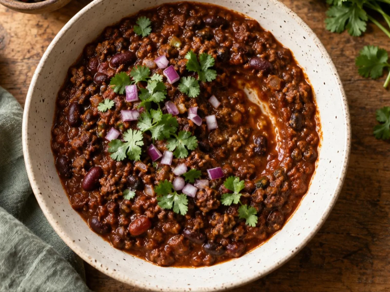 Chili con carne de panela