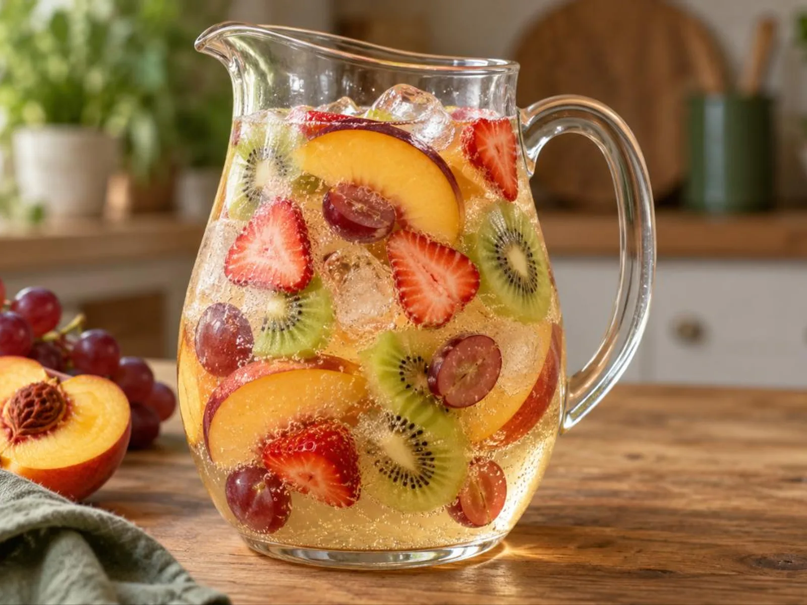 Clericot de espumante com pêssego