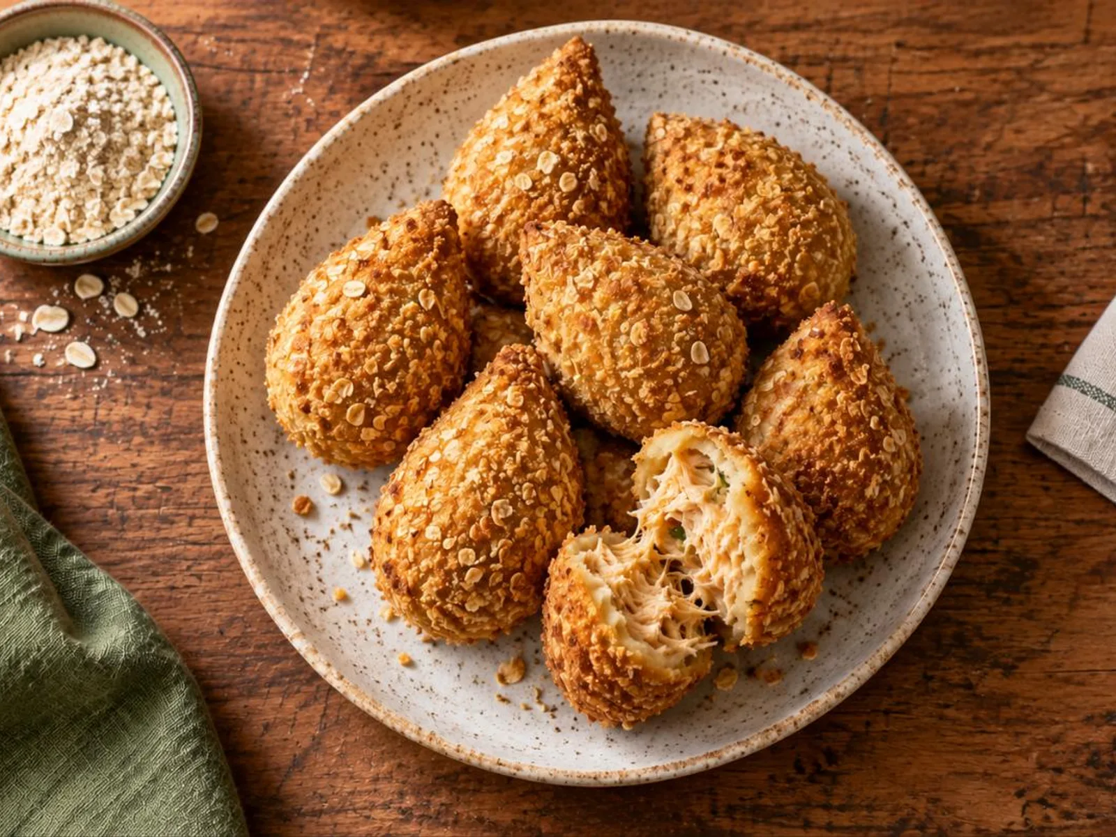 Coxinha de frango assada fit