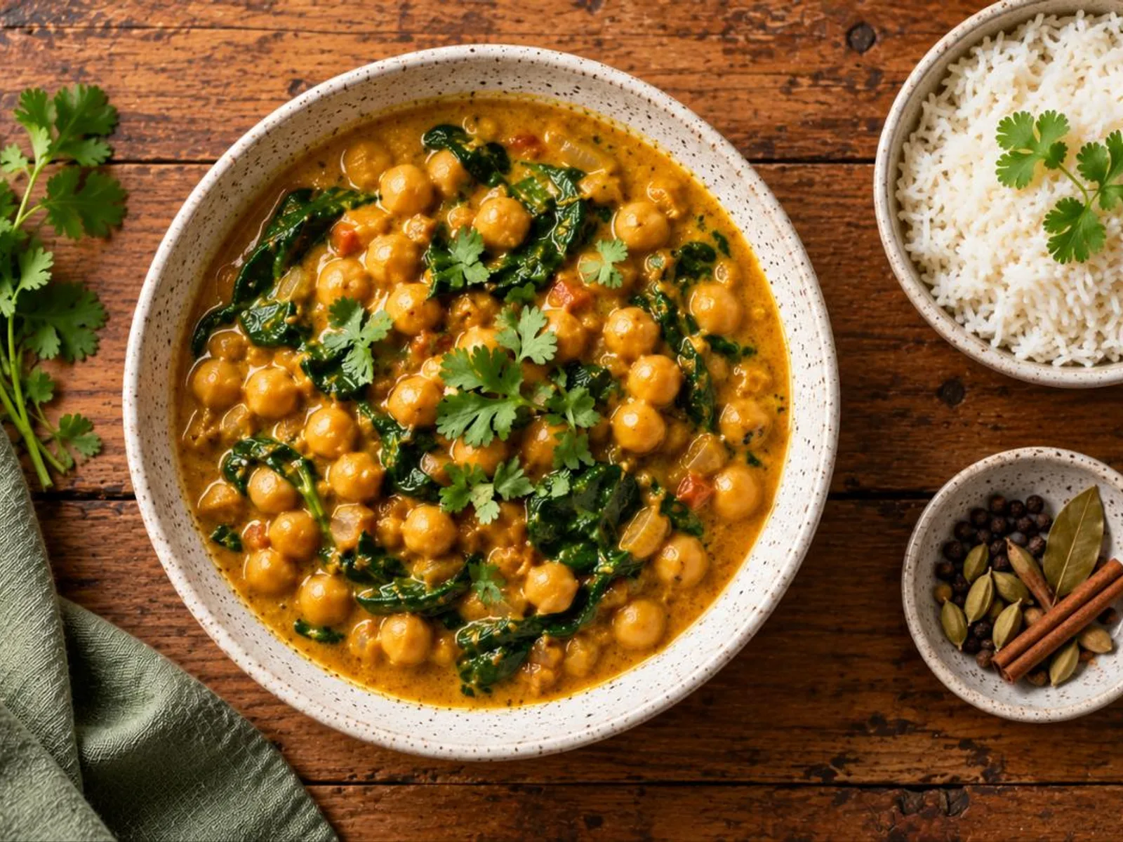 Curry de grão-de-bico