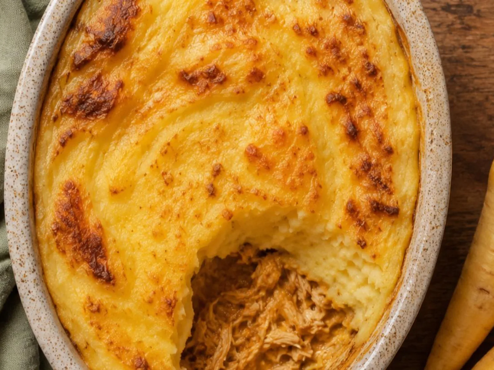 Escondidinho de mandioquinha com frango