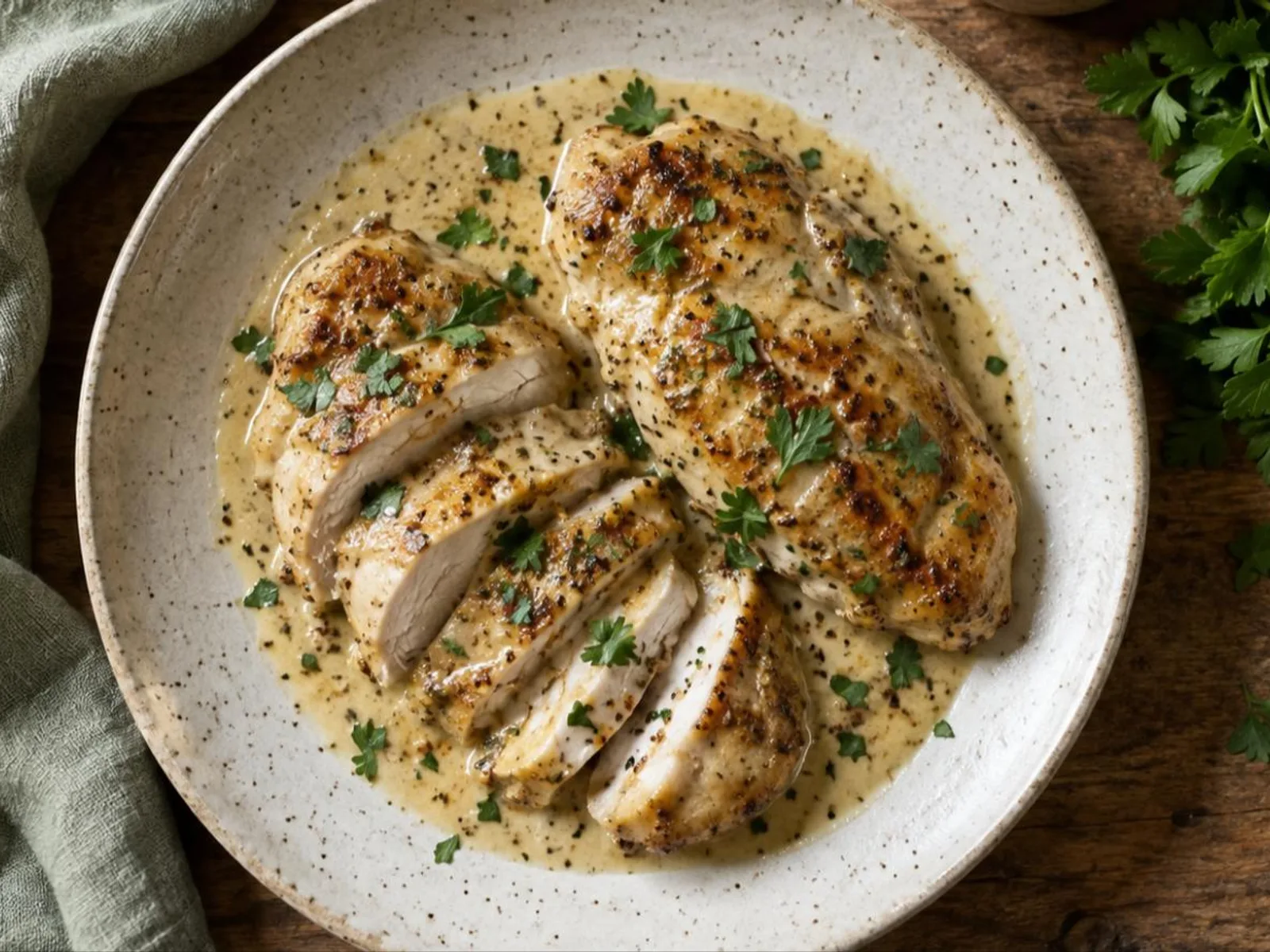 Filé de frango ao molho de mostarda