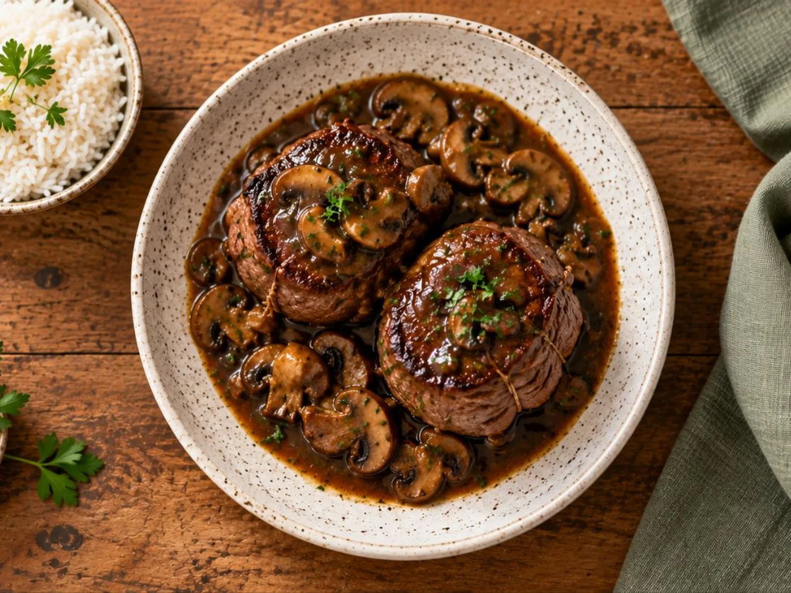 Filé-mignon ao molho madeira