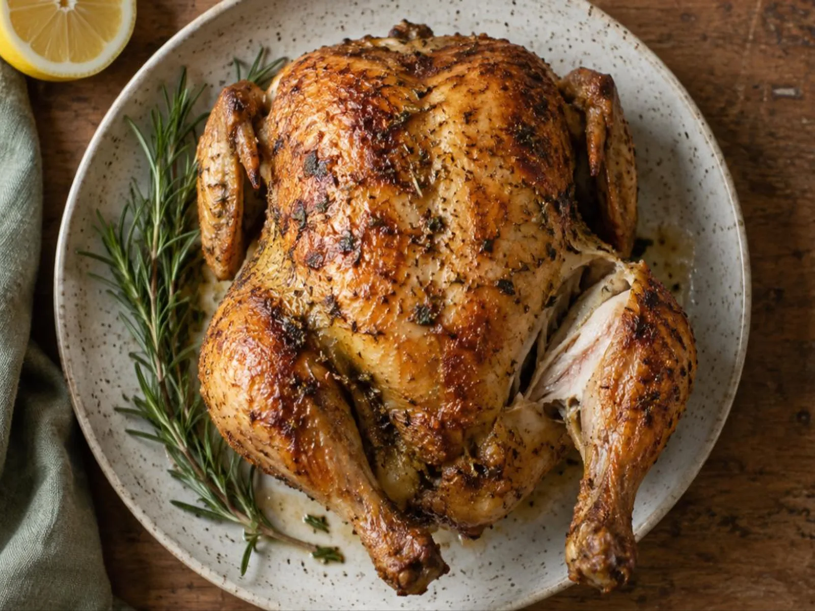 Frango inteiro na air fryer