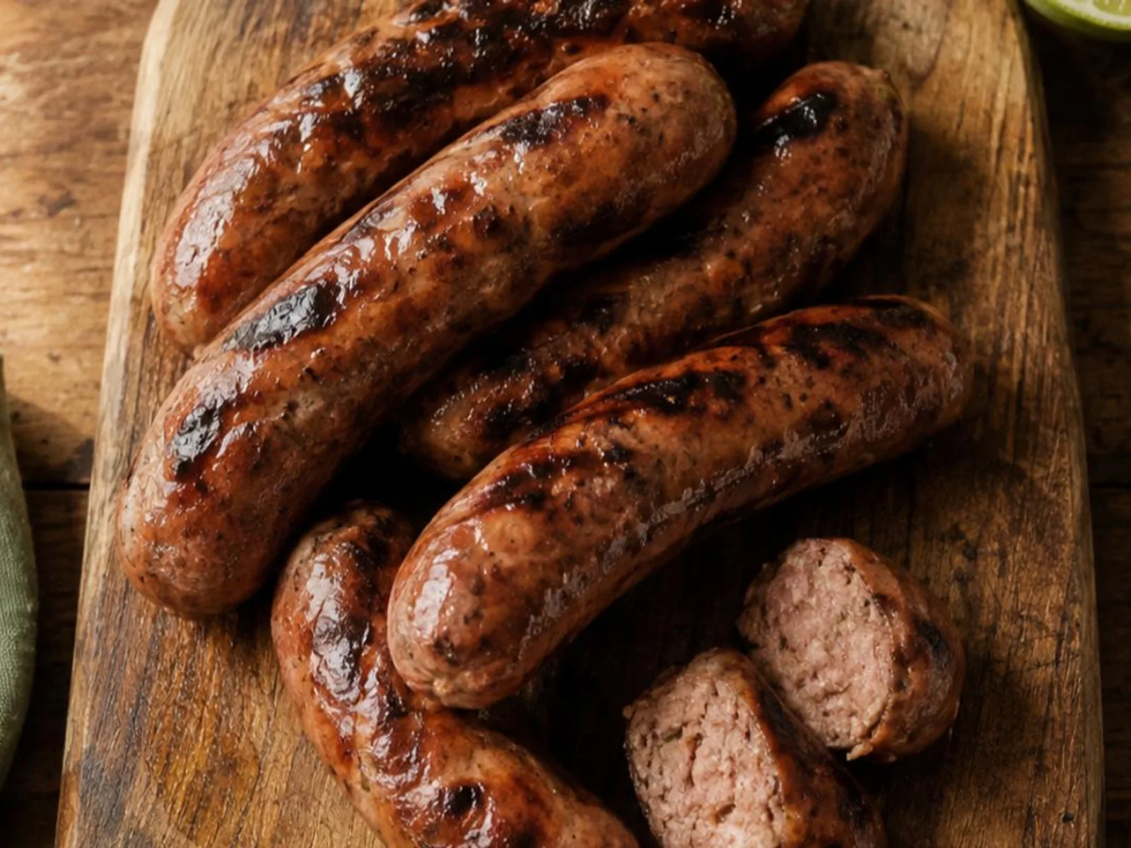 Linguiça na brasa