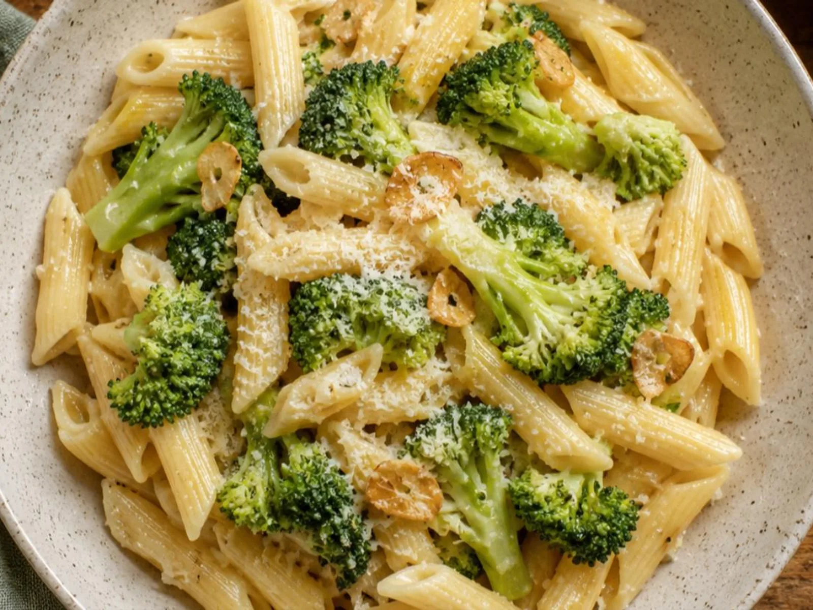 Macarrão com brócolis