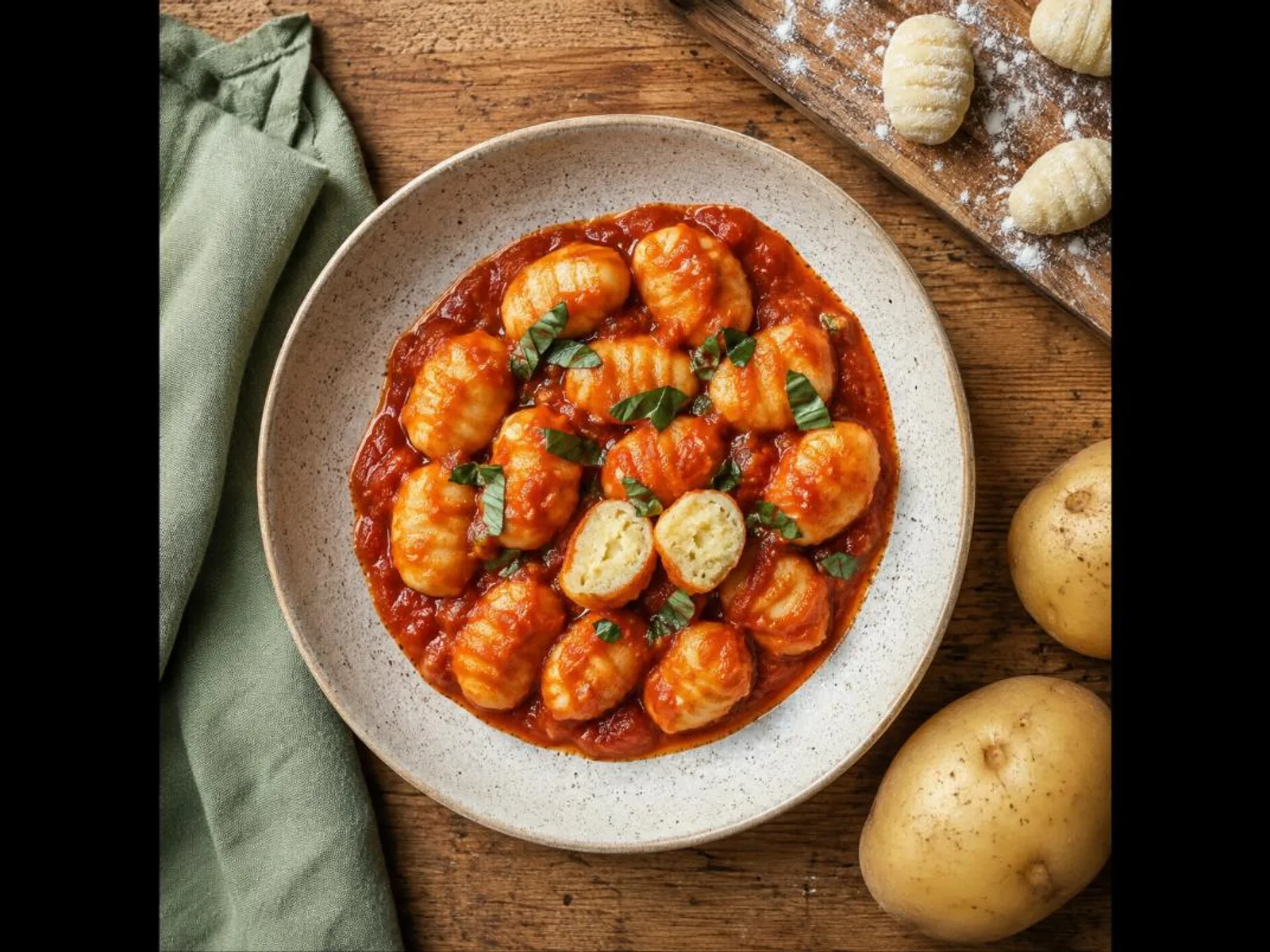 Nhoque de batata ao sugo