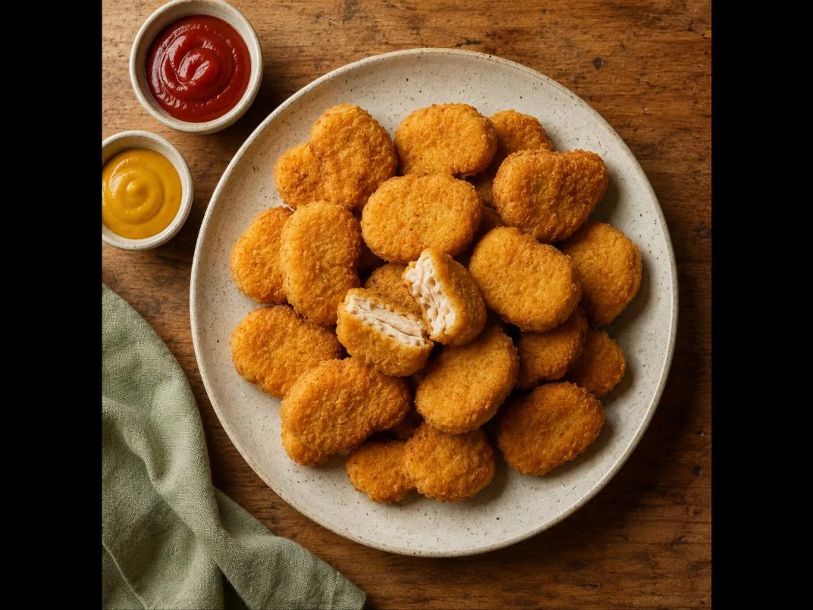 Nuggets caseiros de frango