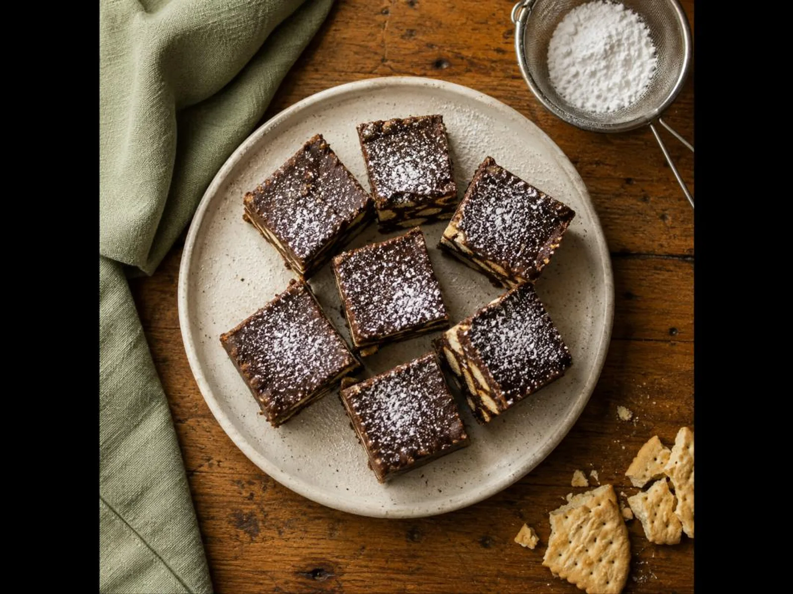 Palha italiana de brigadeiro