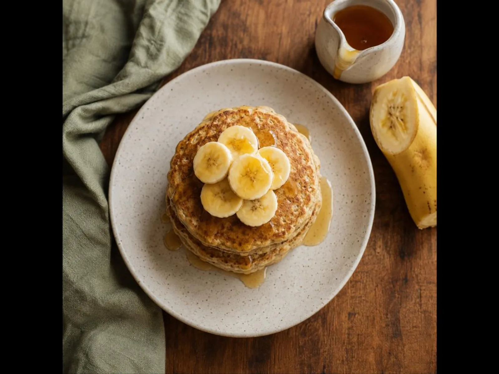 Panqueca de aveia e banana