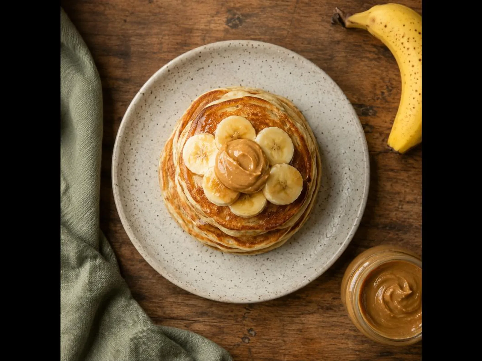 Panqueca proteica de banana fit