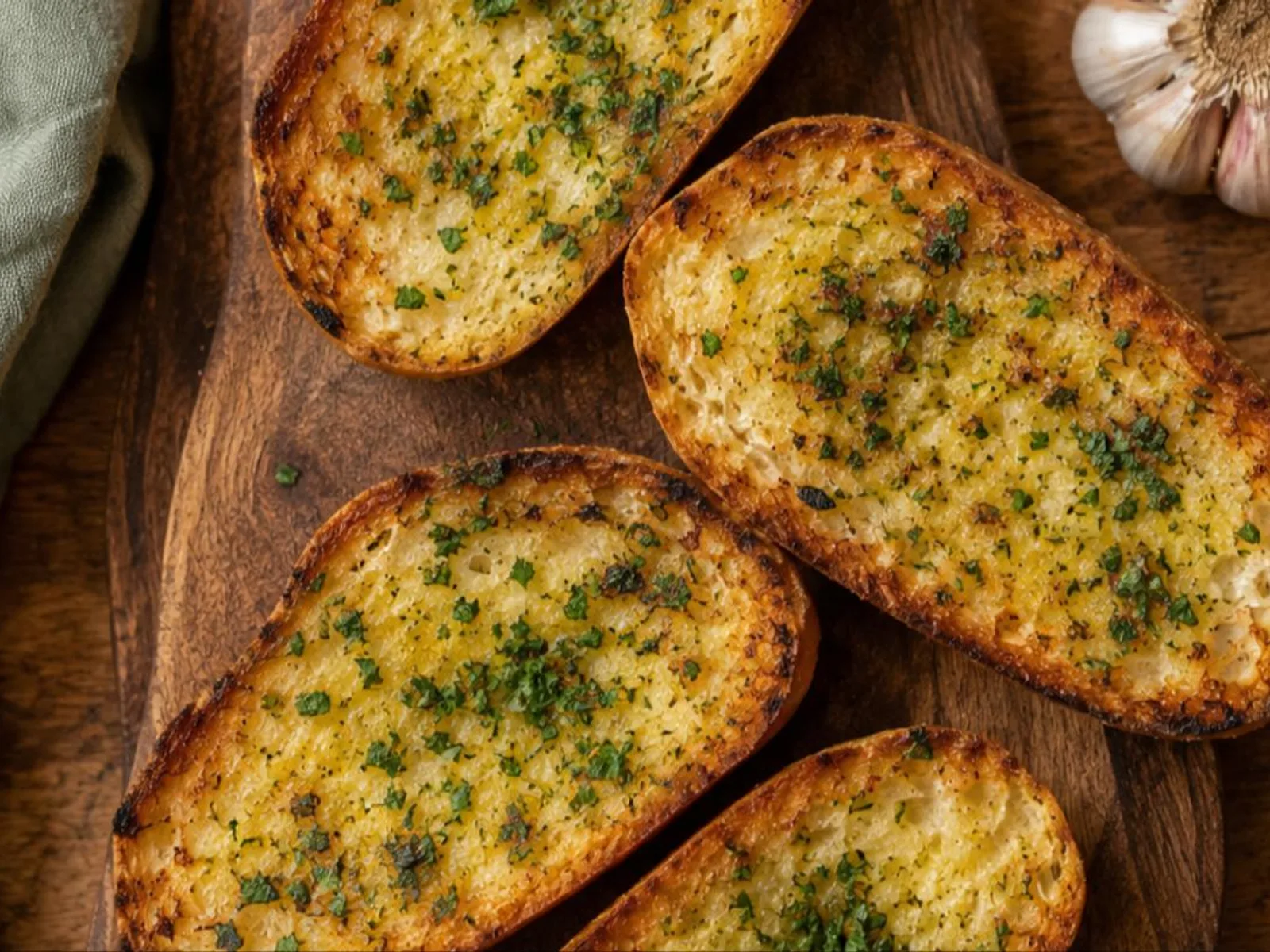 Pão de alho na brasa