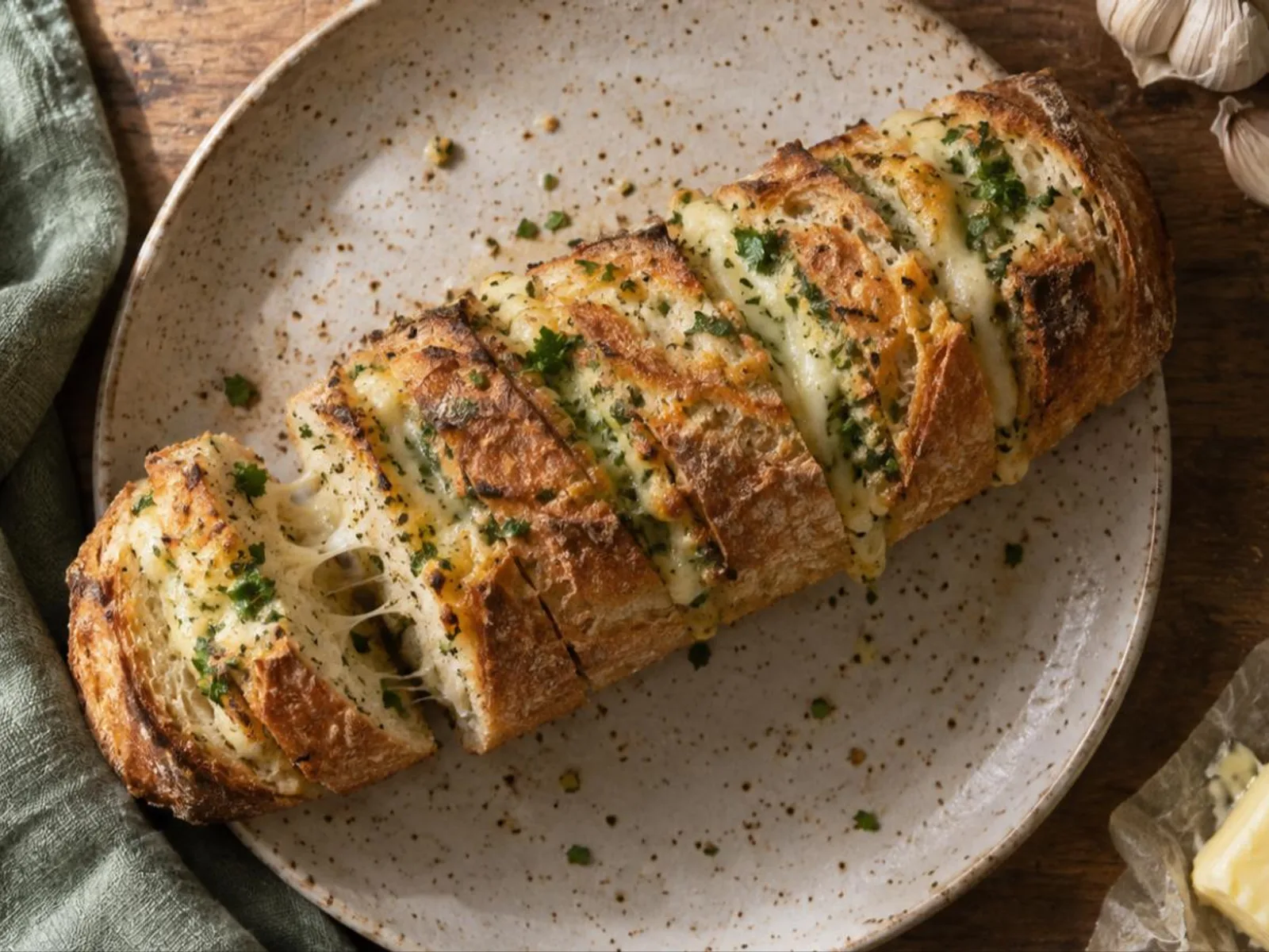 Pão de alho na air fryer