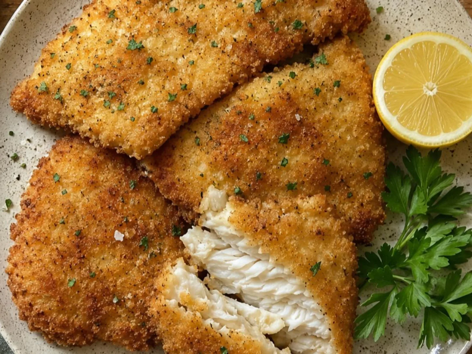 Peixe empanado na air fryer