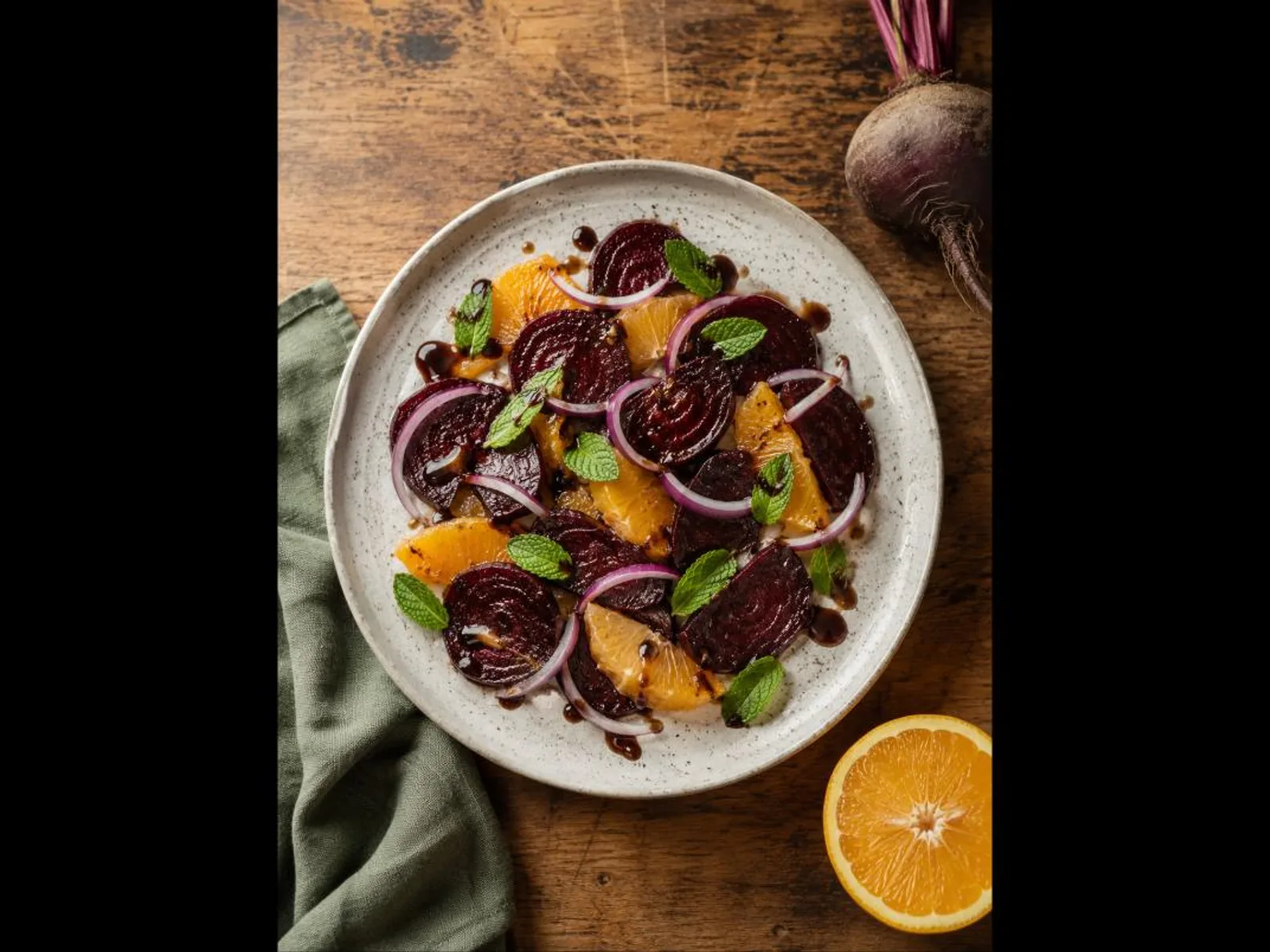 Salada de beterraba com laranja