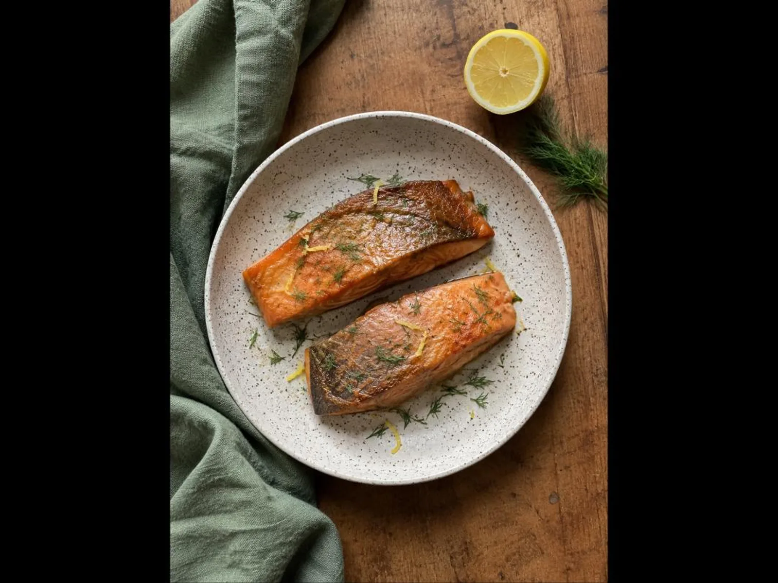 Salmão na air fryer