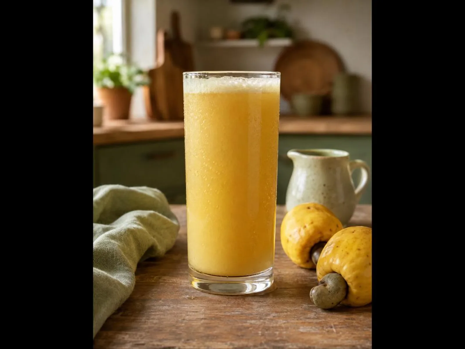 Suco de caju batido