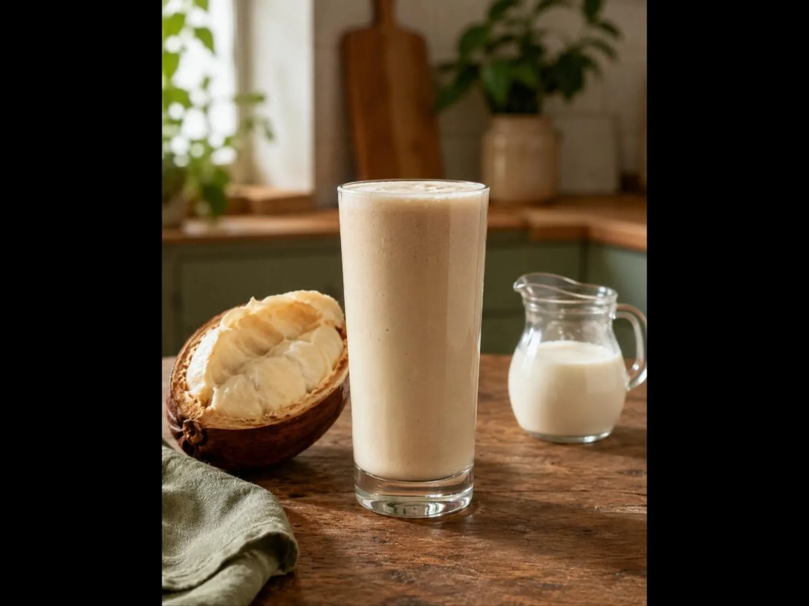 Suco de cupuaçu com leite