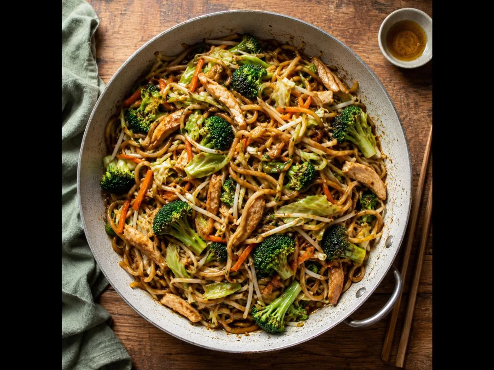 Yakisoba de frango fit